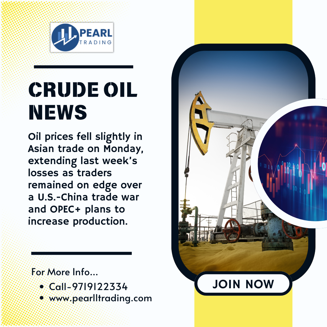 Crude Oil News Update By Pearlltrading More Information Contact www.pearlltrading.com (call-9719122334)