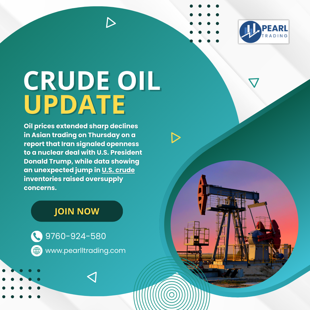 Crude Oil News Update By Pearlltrading More Information Contact www.pearlltrading.com (call-9760924580)
